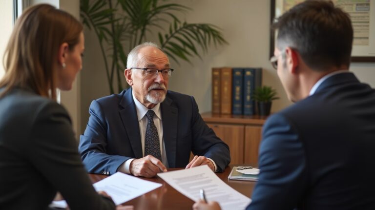 An associate attorney for San Diego Probate Law focused on Riverside County wills matters consults with clients in our San Diego office handling complex legal details discussing 2026 Federal Estate Tax Exemption