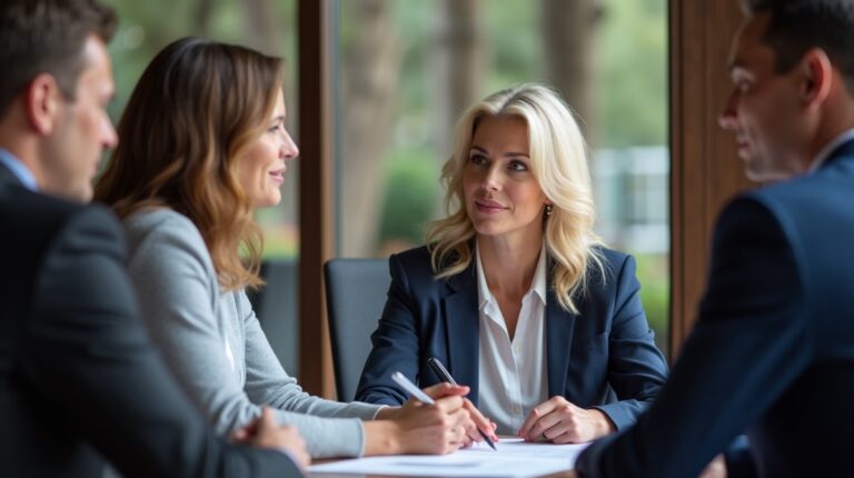 An associate attorney for San Diego Probate Law focused on Riverside County wills matters consults with clients in our San Diego office handling complex legal details discussing AB 2016 and Your San Diego Primary Residence