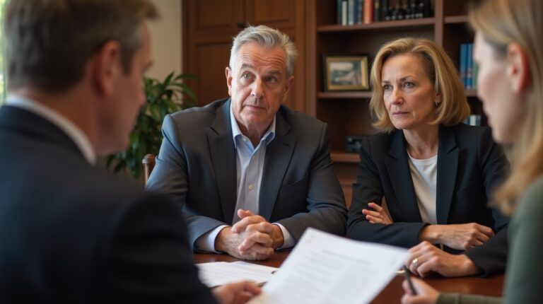 The trusts staff at San Diego Probate Law assisting Inland Empire families from our San Diego office meets with clients in our San Diego office to sign necessary paperwork discussing Appointing a Trust Protector During Administration