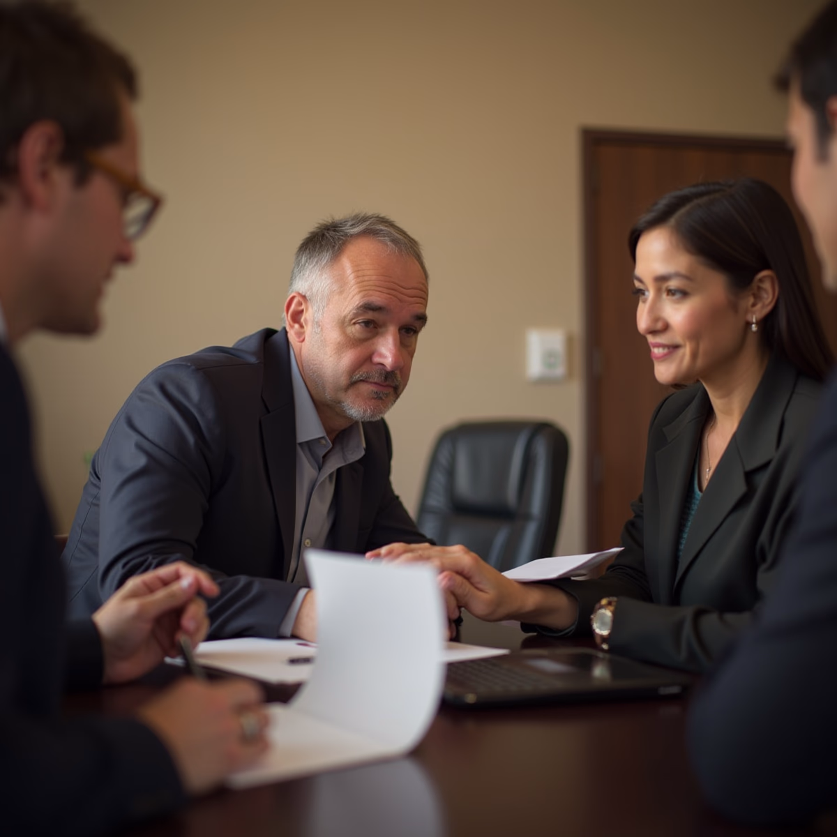 The trusts staff at San Diego Probate Law assisting Inland Empire families from our San Diego office meets with clients in our San Diego office to sign necessary paperwork discussing What Happens When a Trustee Lacks Specialized Knowledge