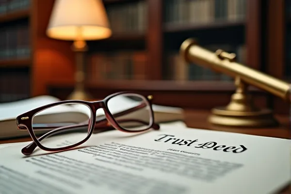 A thoughtful composition of heritage items and legal documents representing the strategic direction and long-term vision of a comprehensive family trust.