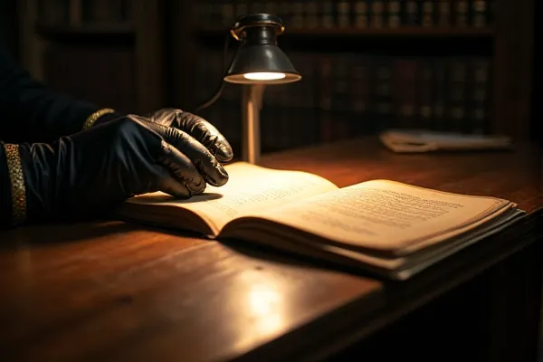 Orderly hands or precision tools move with deliberate care across a clean surface, reflecting a state of rigorous and steady progression.