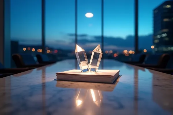 Two separate and well-maintained elements converge in a state of permanent and transparent connection under a steady light.