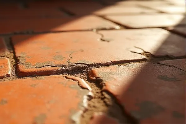 Sun-cracked Spanish floor tiles in a San Diego estate, depicting the transition of responsibility in trust administration.