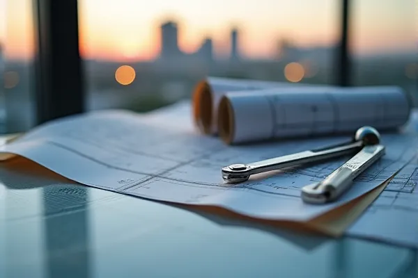 Precision plans overlap with one another, showing a progression of thought and structural refinement.