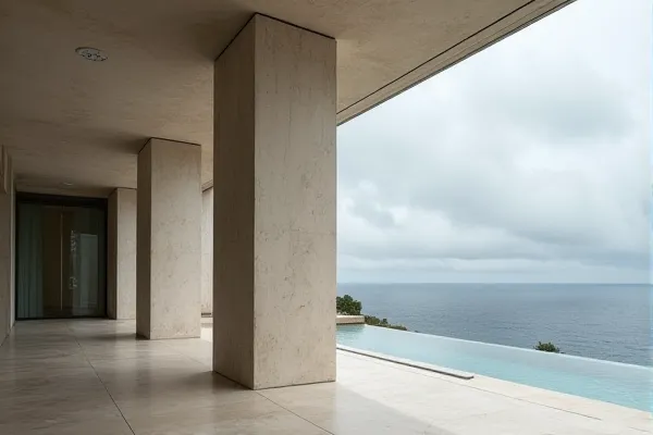 A subtle line or singular element marks a shift in a clear or solid surface as the warm light of a fading day passes through a state of quiet and permanent transition.