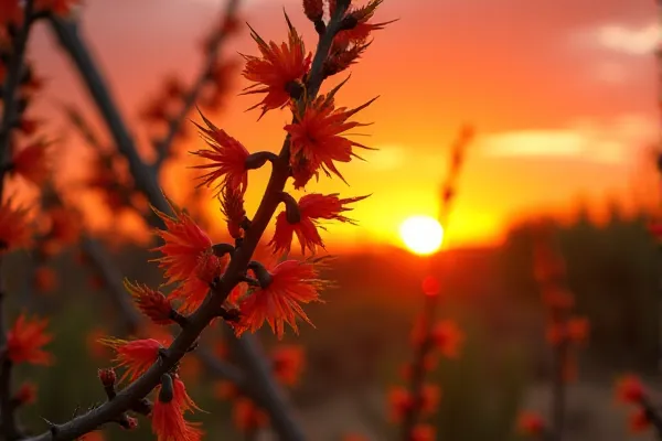 Silhouetted ocotillo plants against a San Diego desert dusk, representing the foresight and preparation essential for successor trustee administration.
