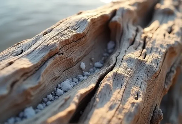 Weathered driftwood grains on Silver Strand San Diego representing the restating and durability of a California estate plan.