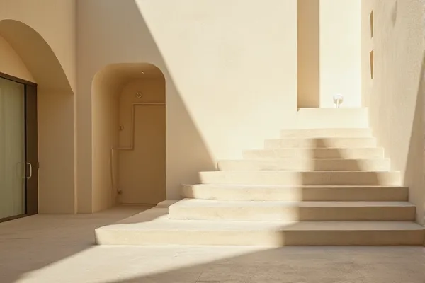 Minimalist architectural detail of the Salk Institute in San Diego, highlighting the precision and complex planning required for estate advisory.