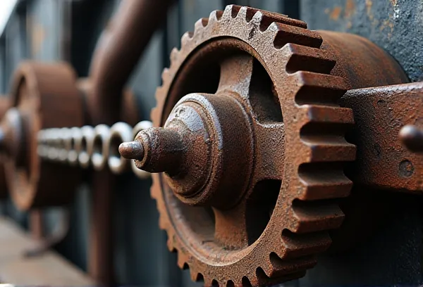 Heavy industrial gears in Chula Vista San Diego representing the forensic auditing of a second opinion estate plan review.