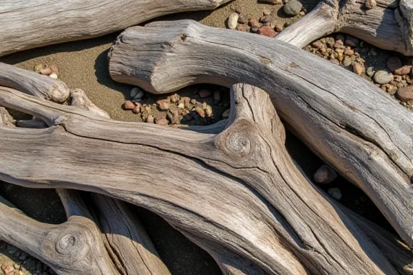 Close-up of salt-weathered driftwood from Silver Strand San Diego, representing the administrative transition and resilience of updated trust documents.